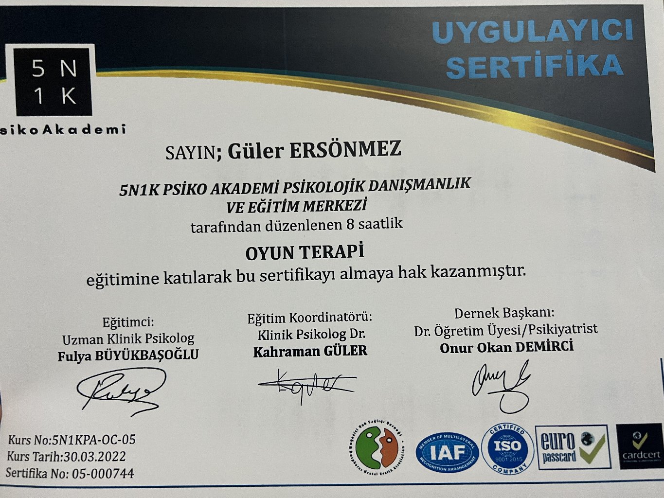 Çalışma ortamı 1