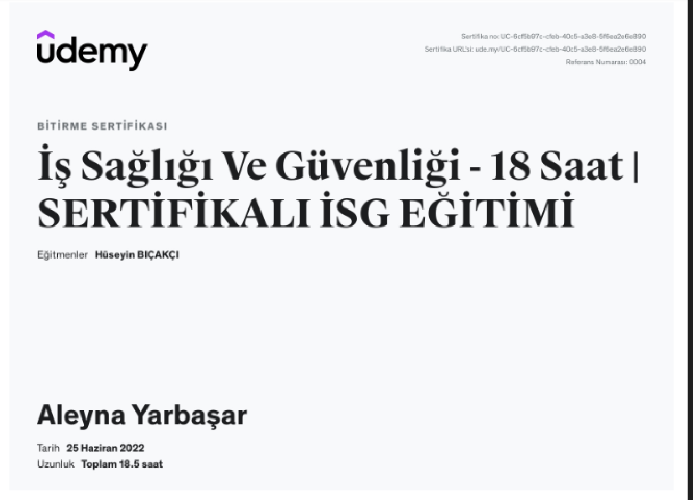 Çalışma ortamı 6