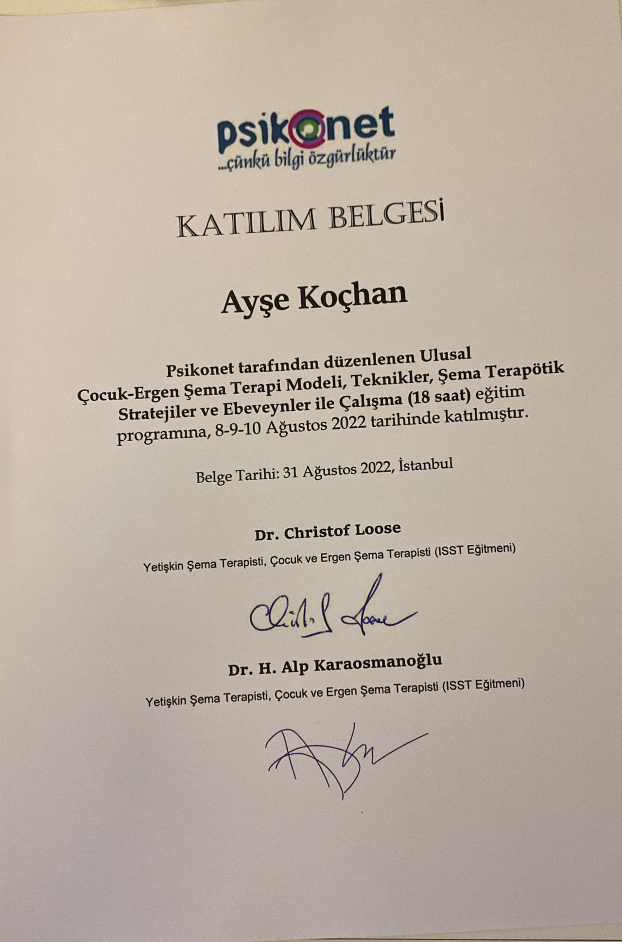 Çalışma ortamı 3