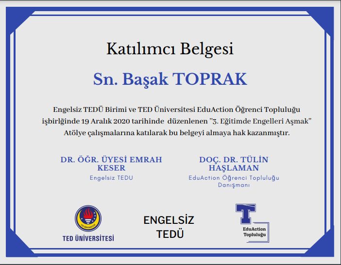 Çalışma ortamı 1