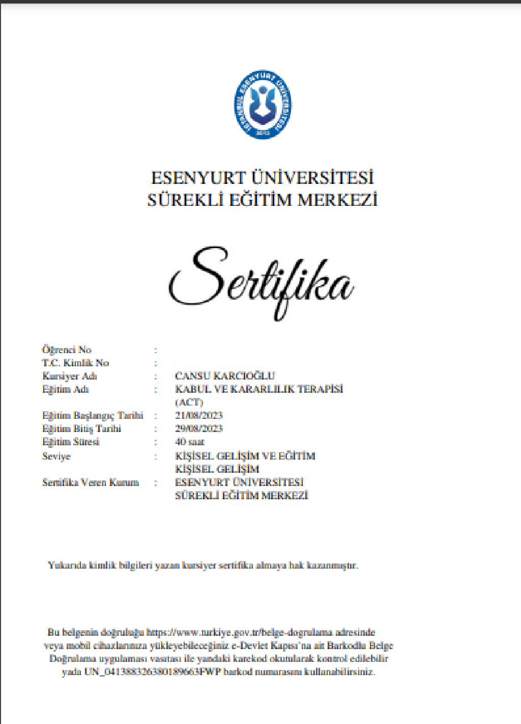 Çalışma ortamı 1
