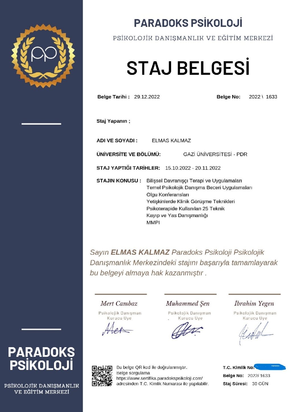 Çalışma ortamı 1