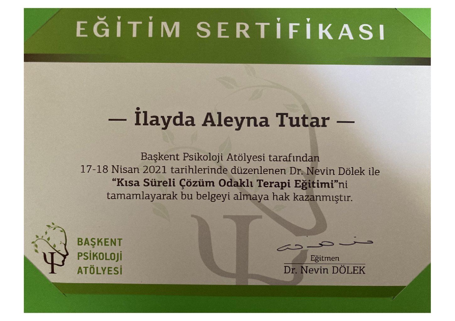 Çalışma ortamı 1
