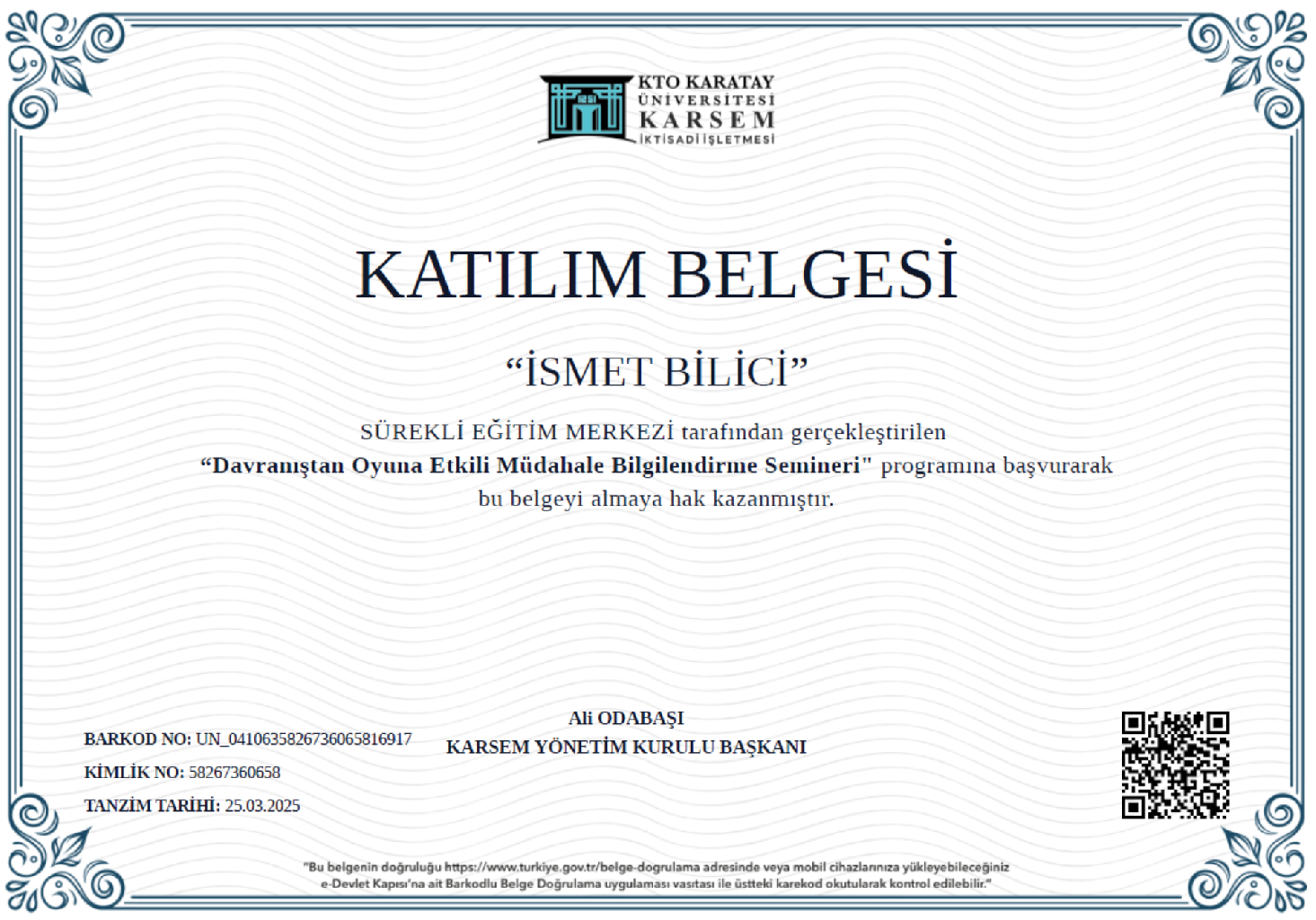 Çalışma ortamı 3