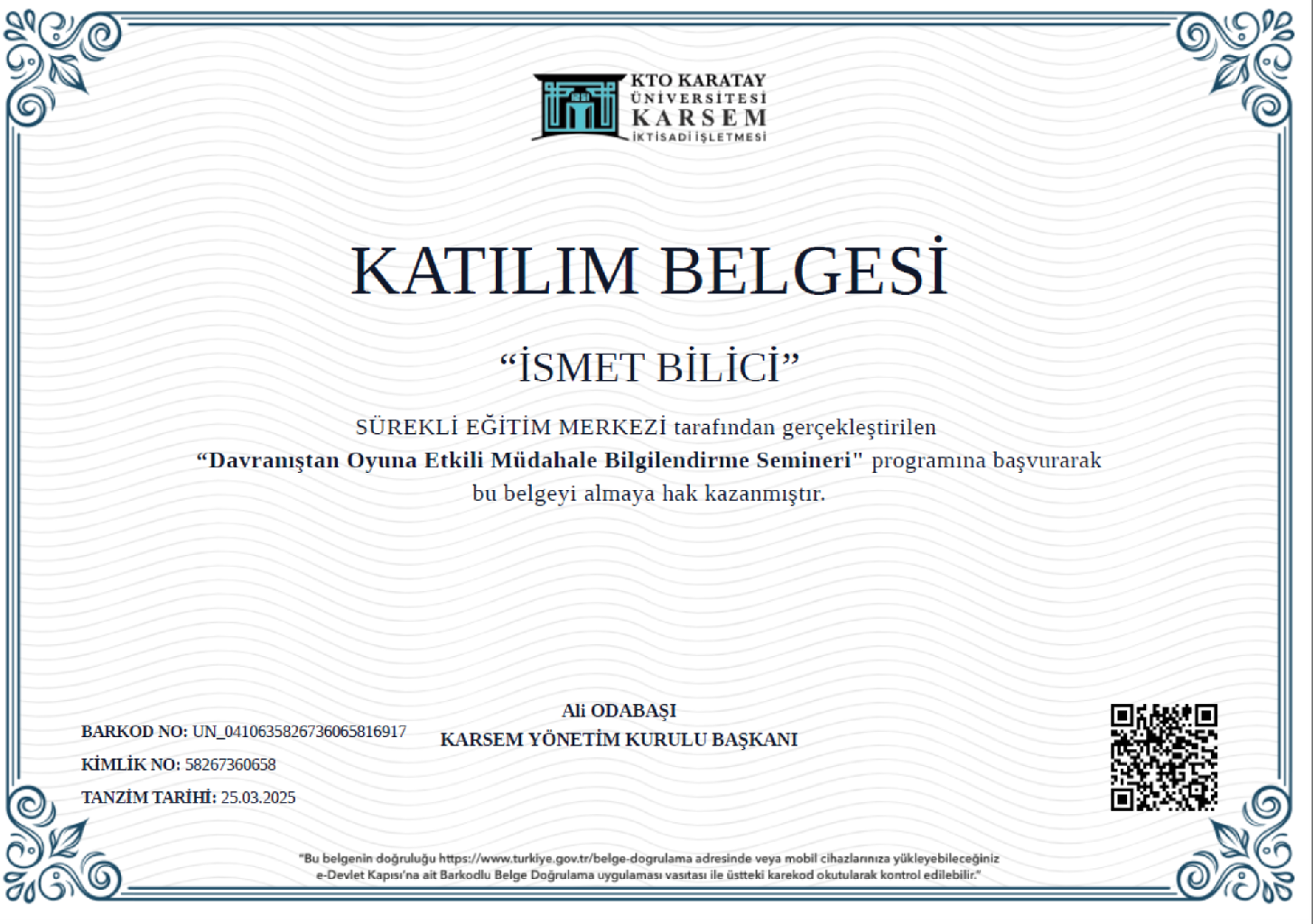 Çalışma ortamı 6