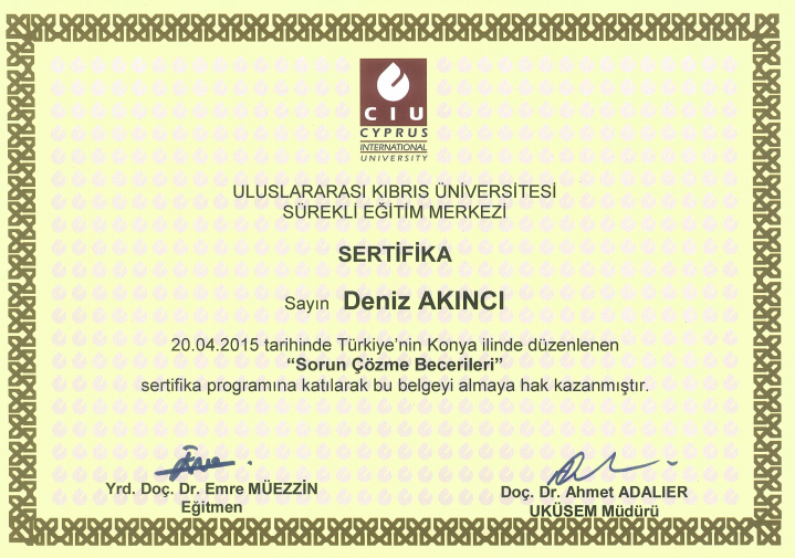 Çalışma ortamı 3