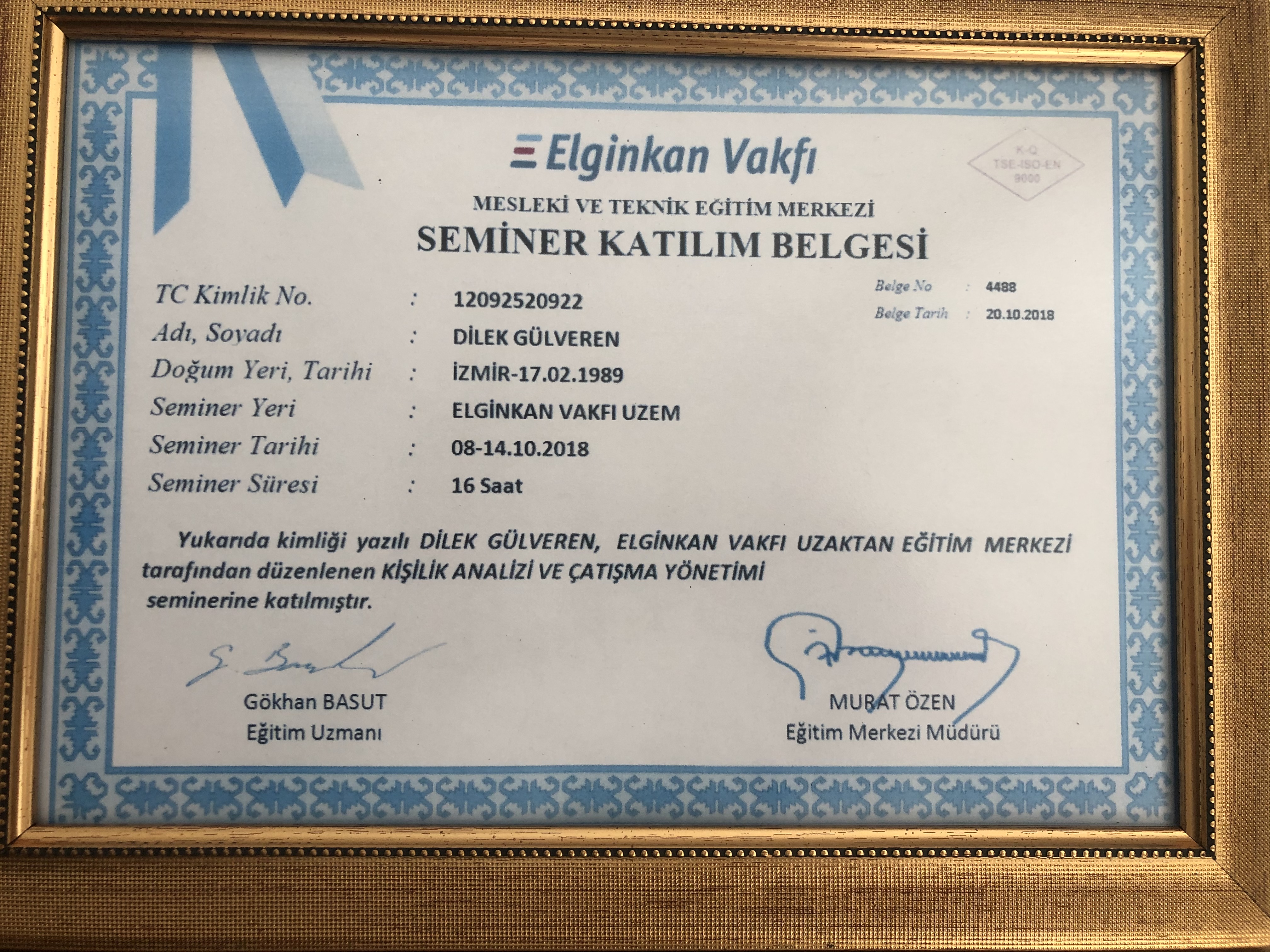 Çalışma ortamı 6