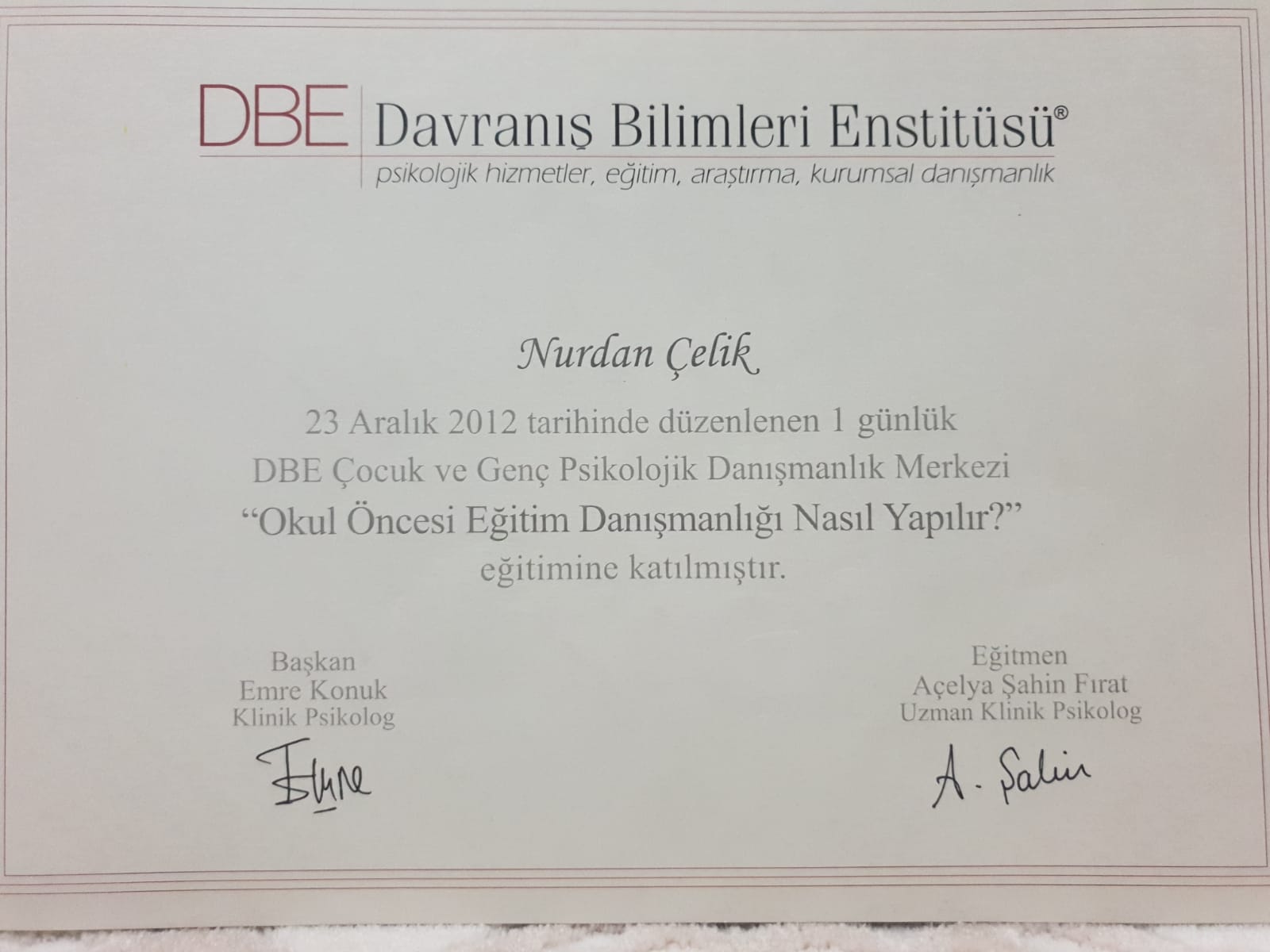 Çalışma ortamı 5