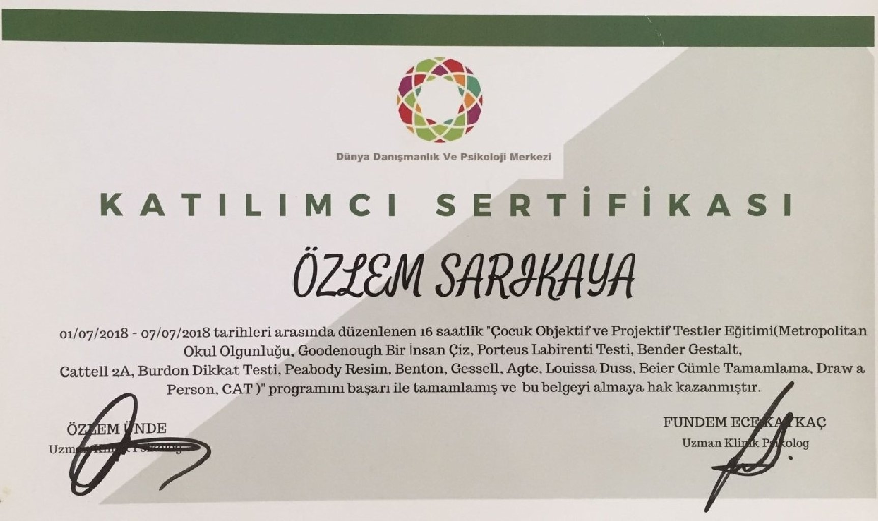 Çalışma ortamı 2