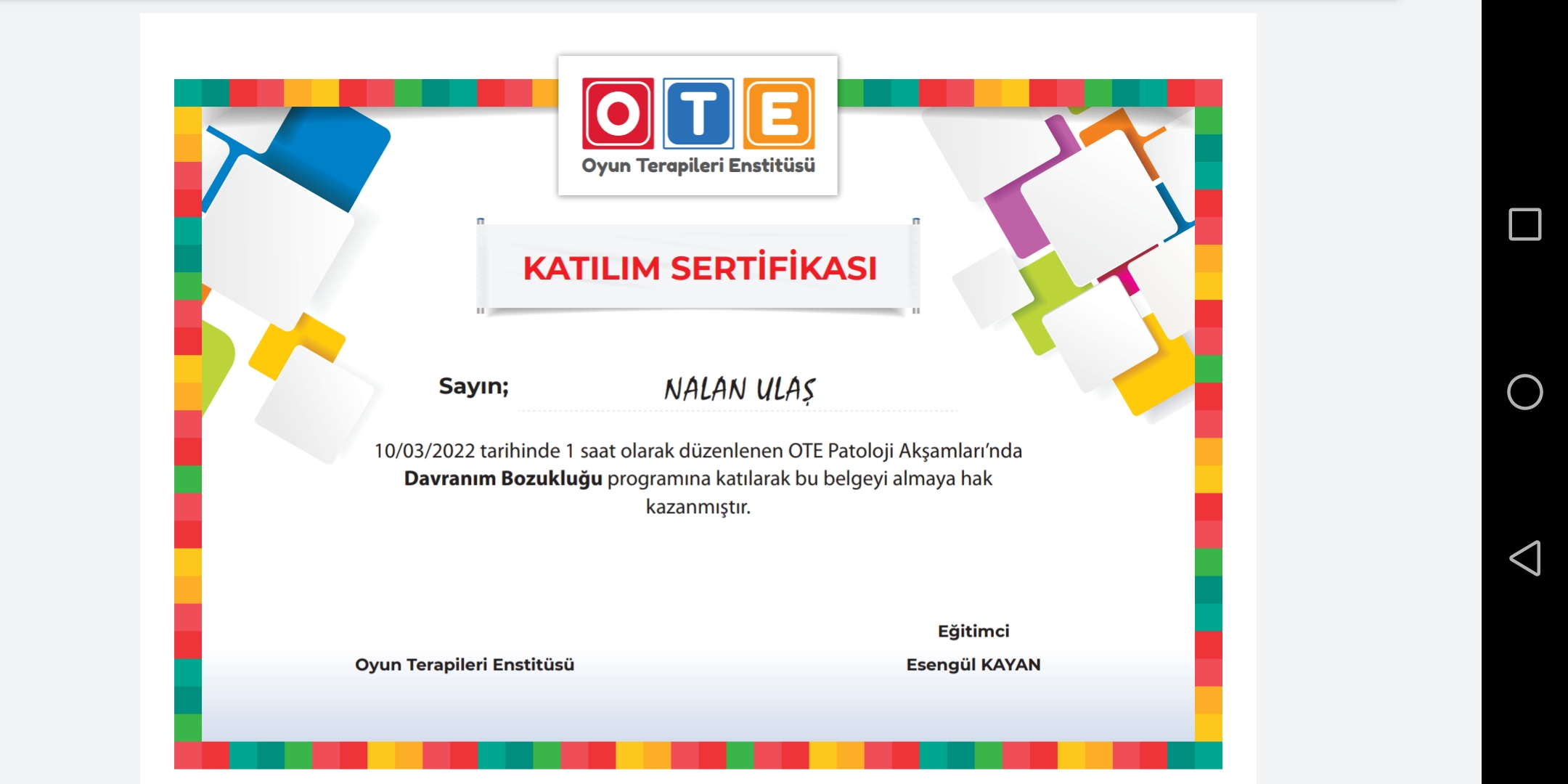 Çalışma ortamı 3