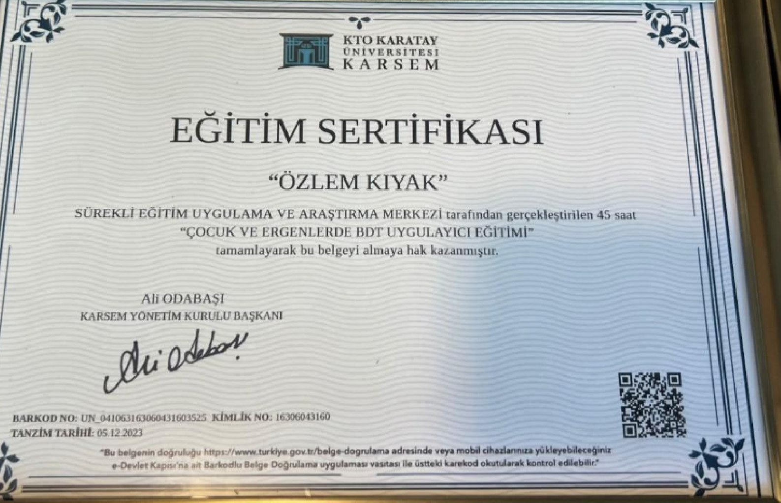 Çalışma ortamı 6