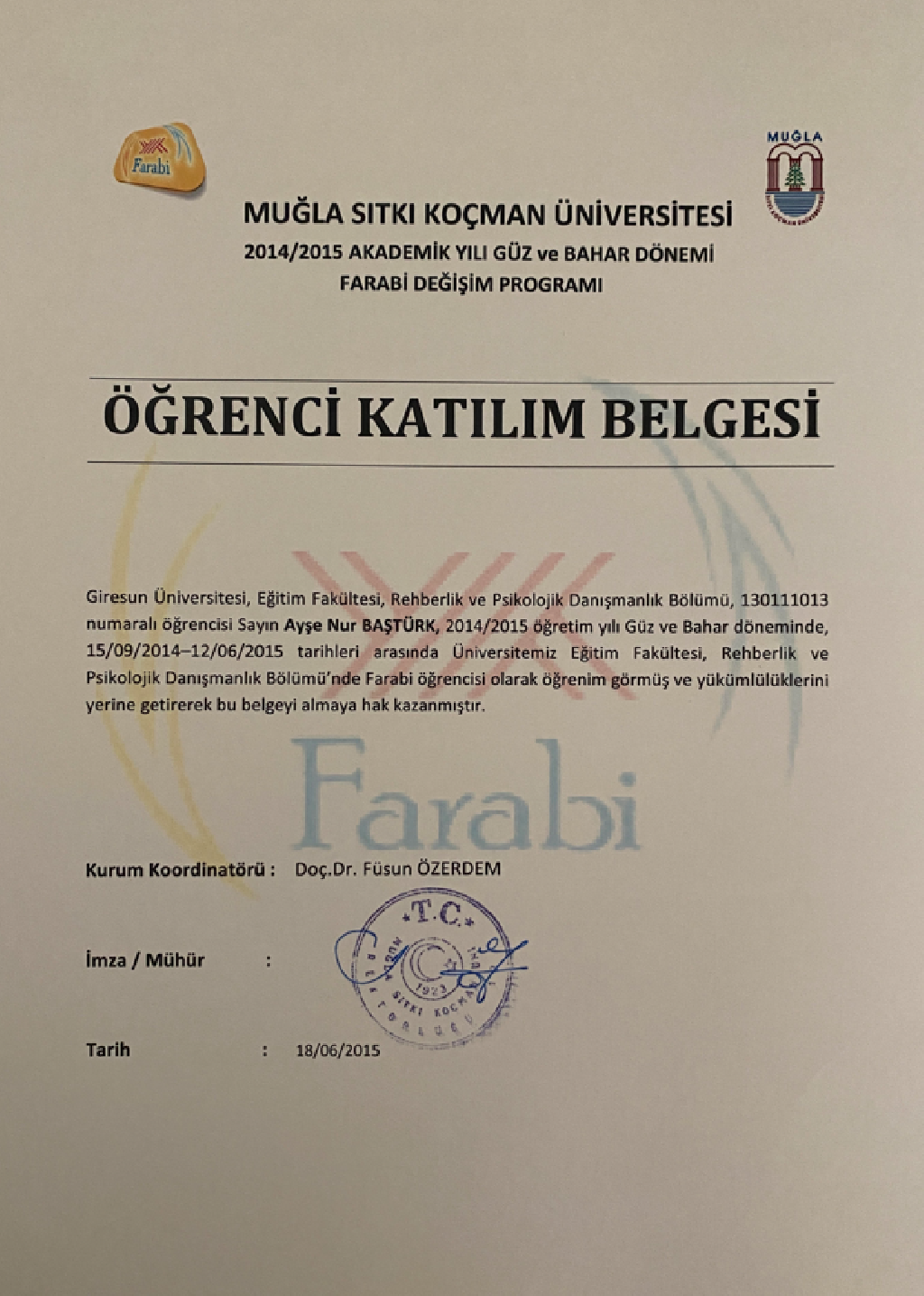 Çalışma ortamı 1