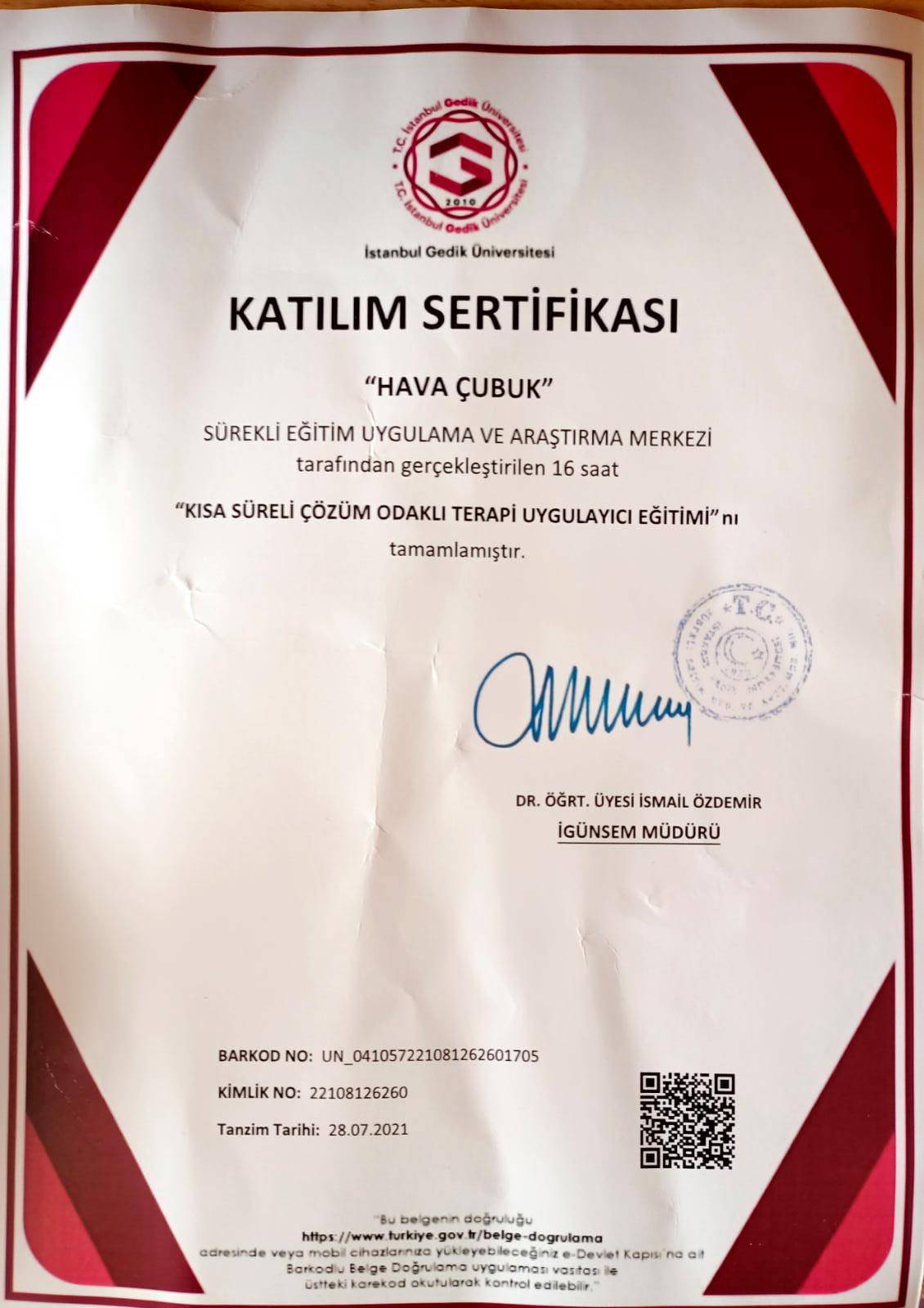 Çalışma ortamı 1