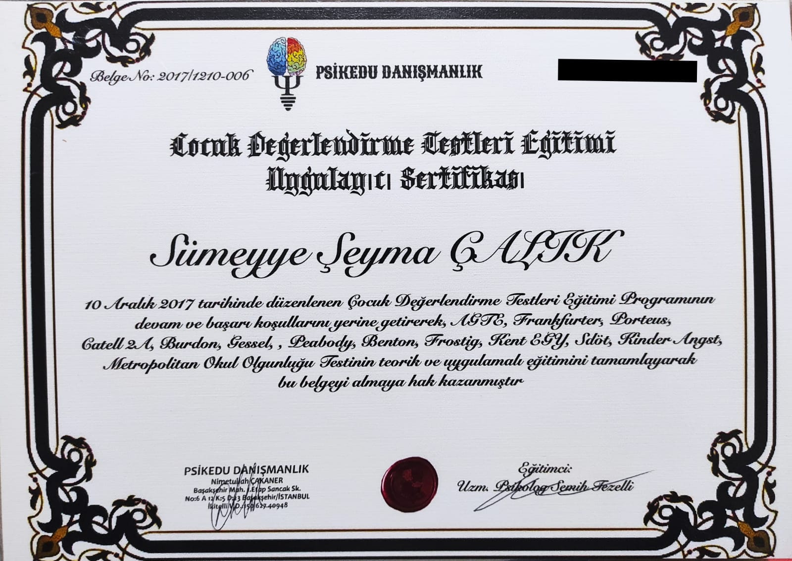 Çalışma ortamı 1