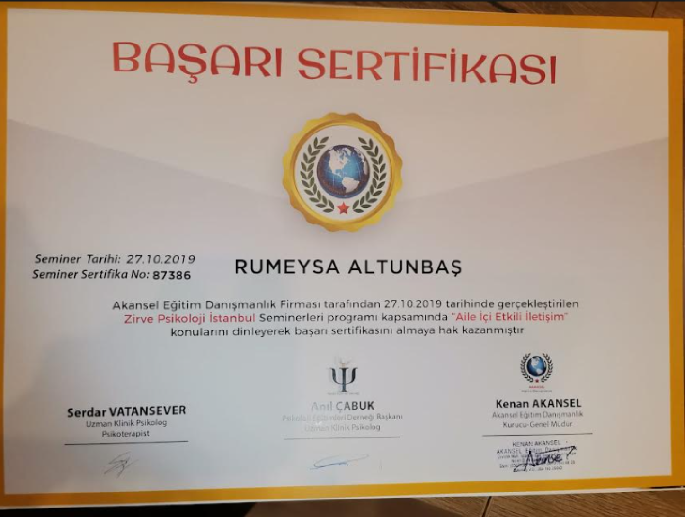 Çalışma ortamı 6
