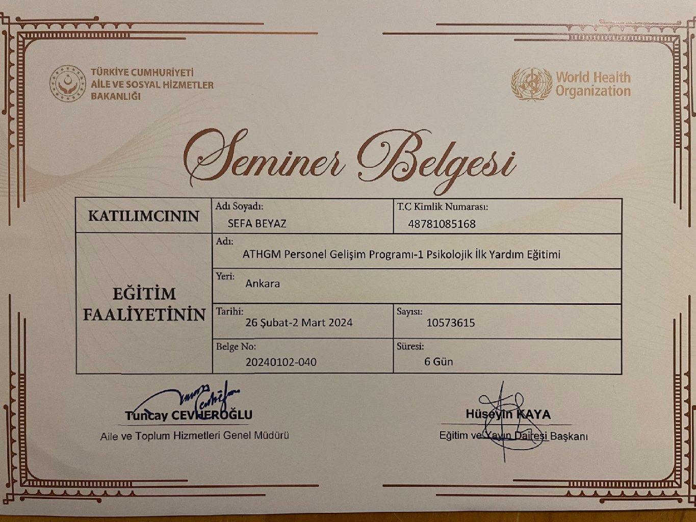 Çalışma ortamı 5