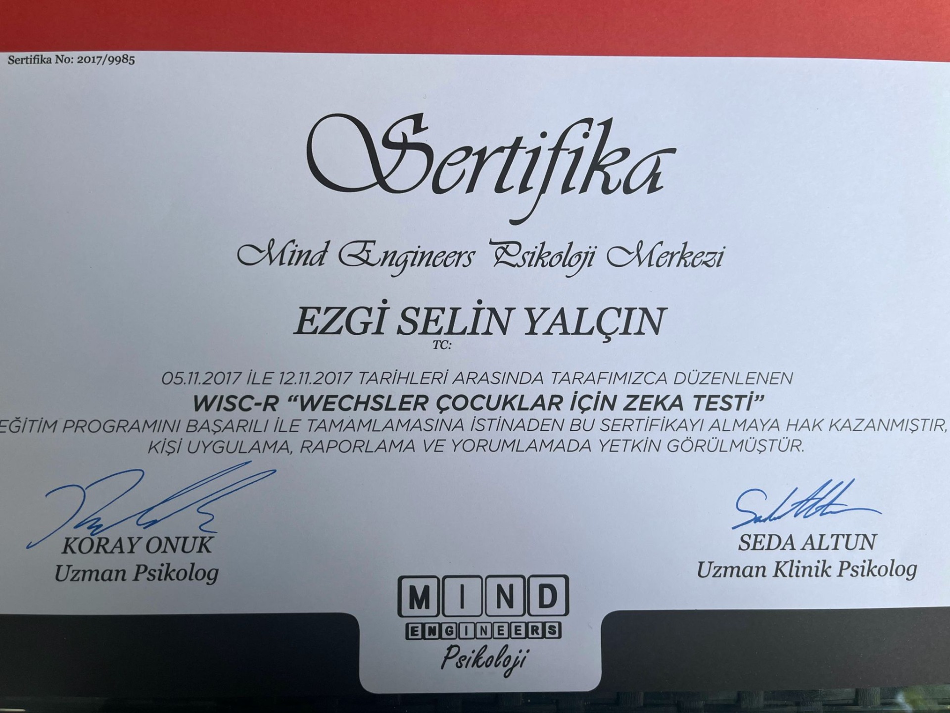 Çalışma ortamı 6