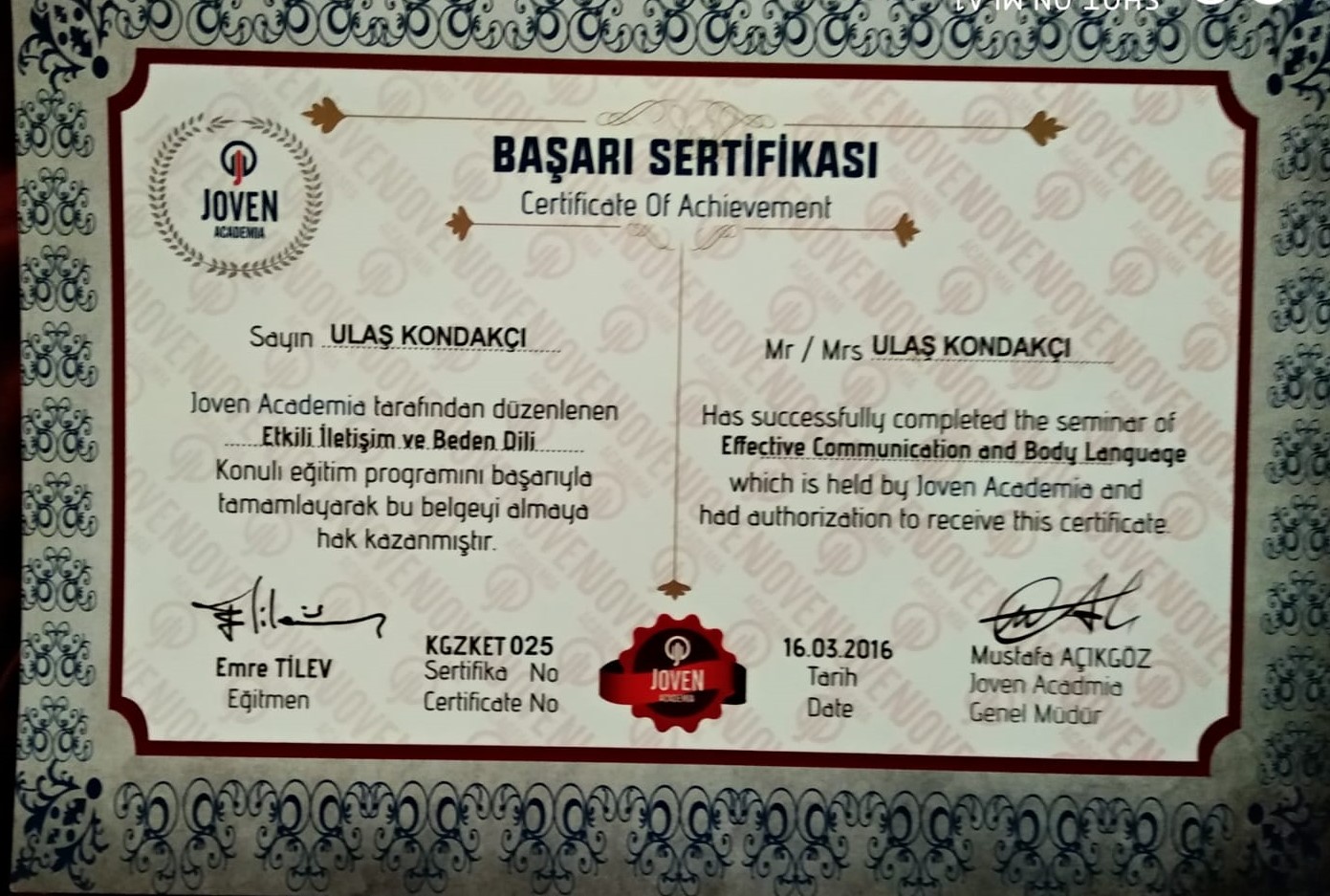 Çalışma ortamı 2