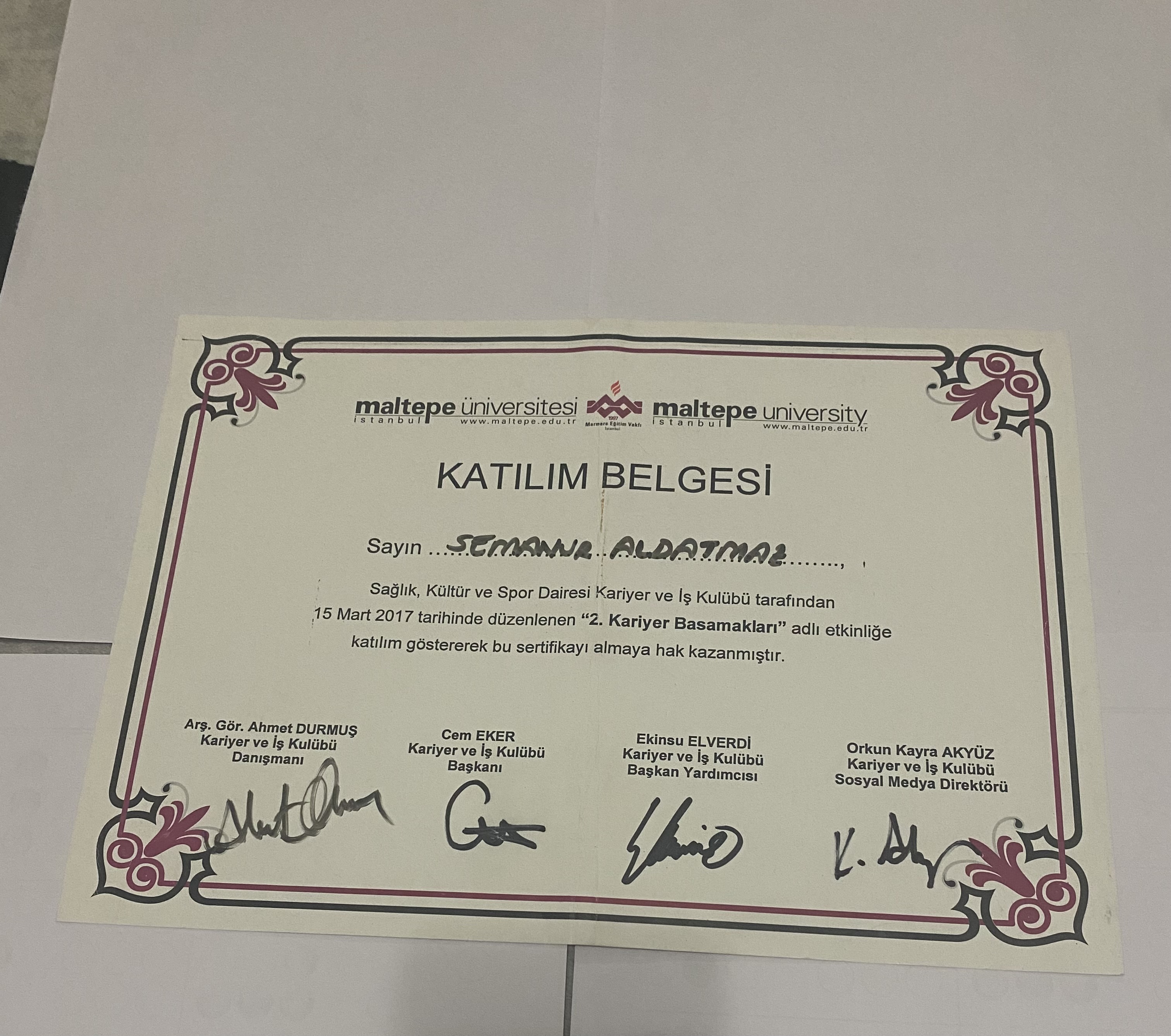 Çalışma ortamı 4