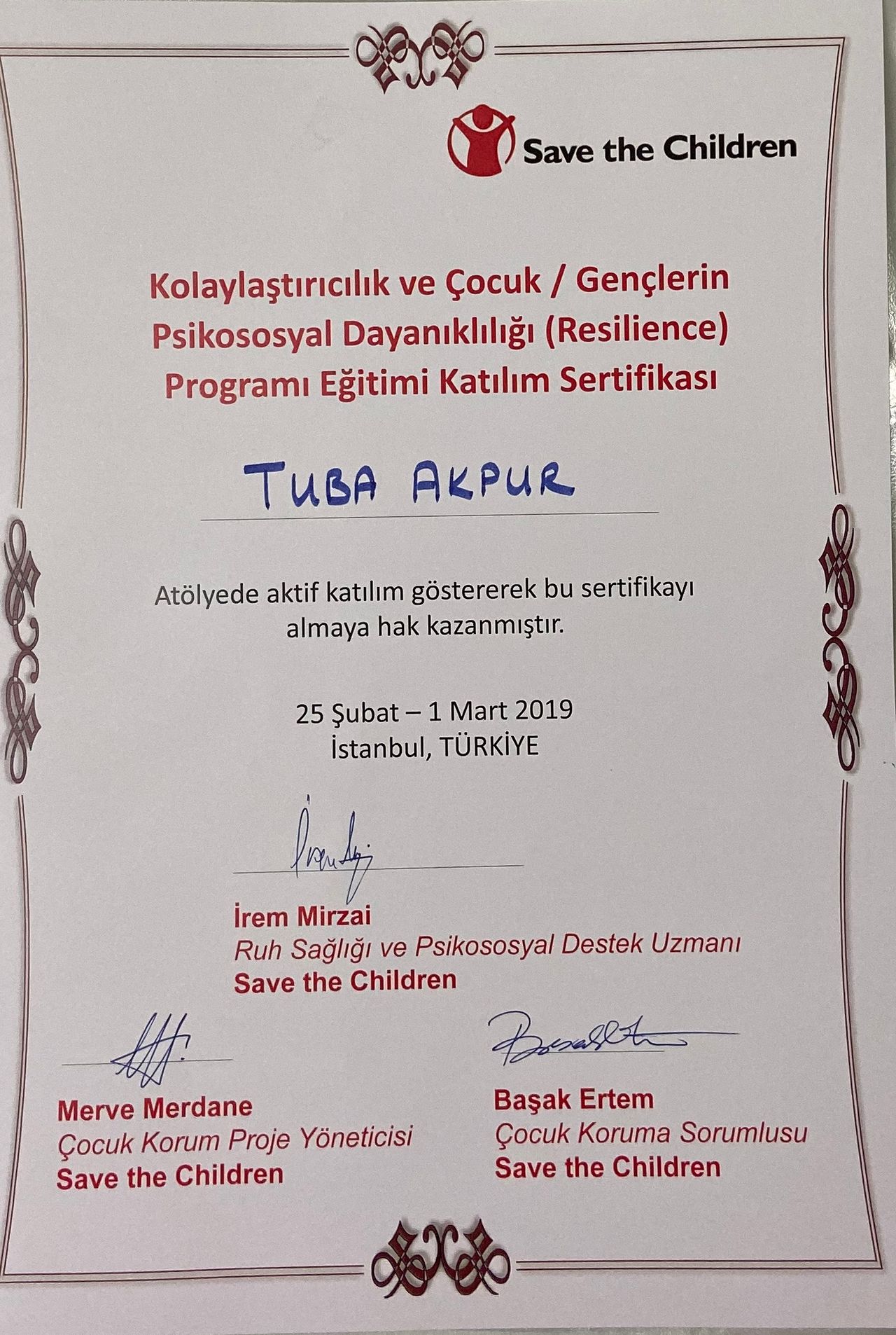 Çalışma ortamı 6