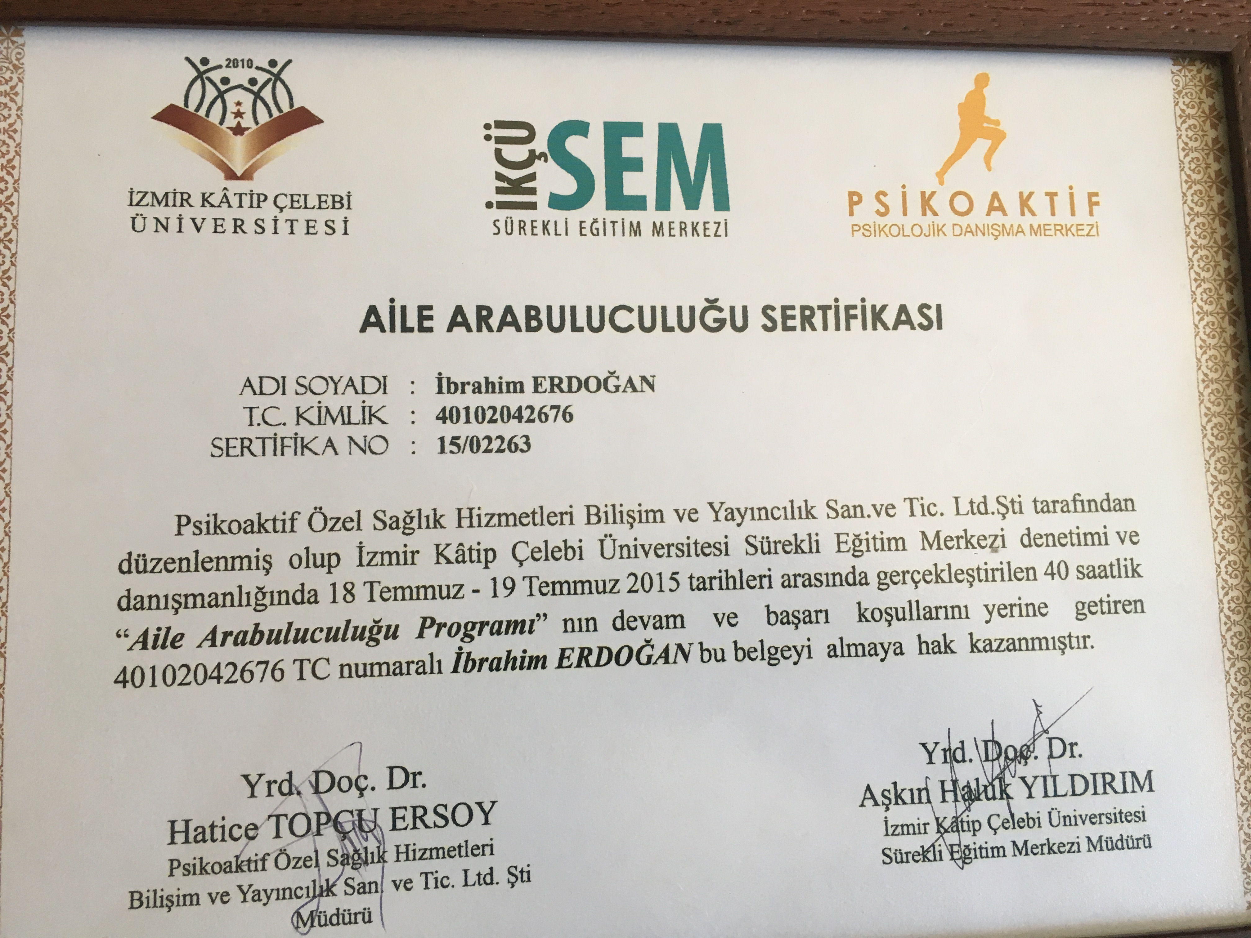 Çalışma ortamı 6