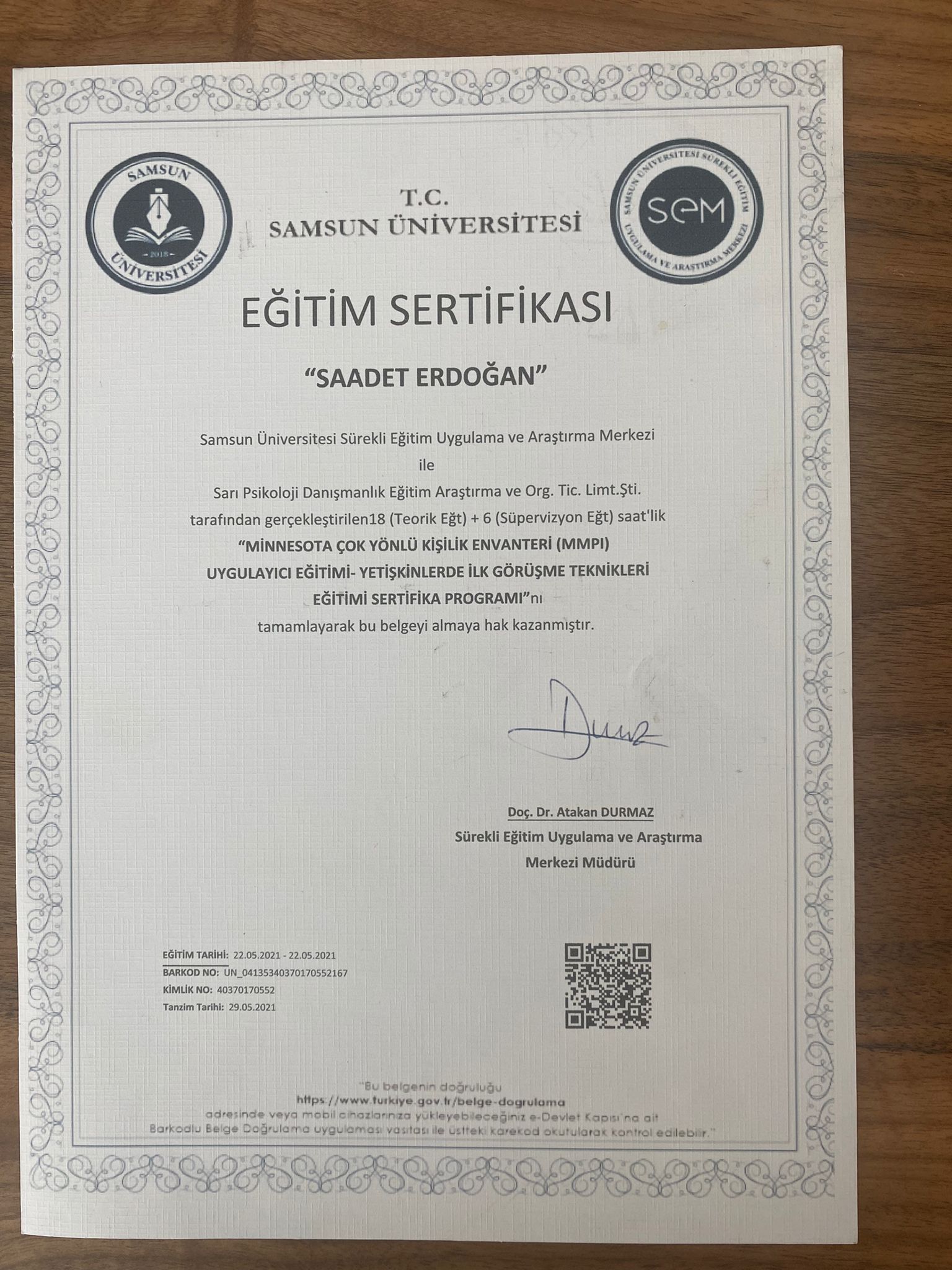 Çalışma ortamı 6
