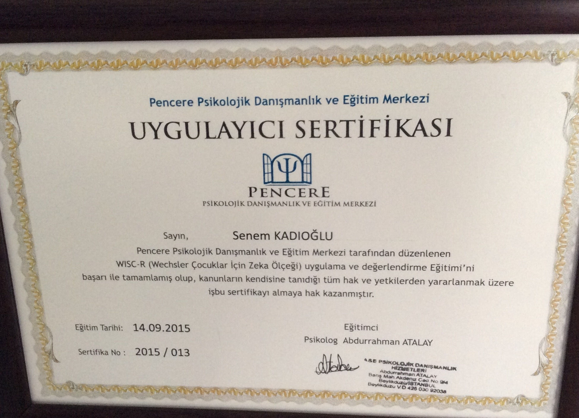 Çalışma ortamı 3
